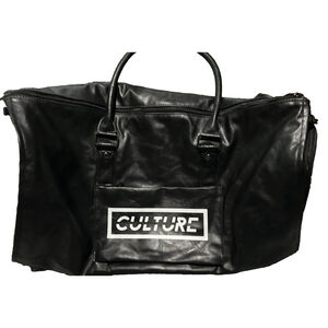 Culture Black Duffle Bag Leather New without Tags
